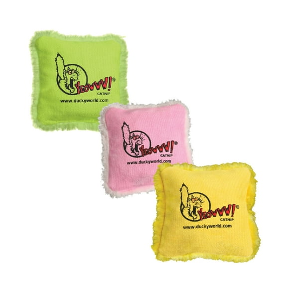 Speciality Pack Containing 3 Yeowww! 100% Organic Catnip Pillows