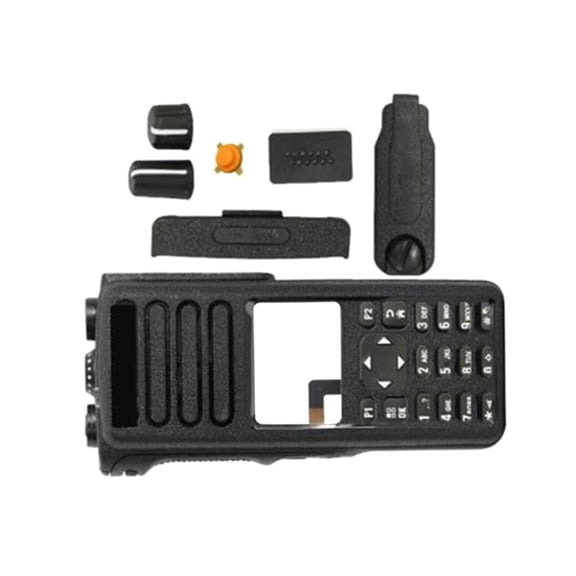 Specialized Front Case for Motorola XPR7550e - Ideal for Tough Environments, Black Housing with Full Keyboard & Screen Guard