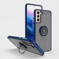 thumbnail image 1 of is Specially Designed for Samsung Galaxy S21 Plus/S21+ Anti-Fingerprint, Built-in 360° Rotating Ring Bracket Solid and Durable Magnetic car Phone case, Suitable for 6.7inches Male-Blue, 1 of 12
