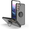 thumbnail image 1 of is Specially Designed for Samsung Galaxy S21 Plus/S21+ Anti-Fingerprint, Built-in 360° Rotating Ring Bracket Solid and Durable Magnetic car Phone case, Suitable for 6.7inches Male-Black, 1 of 6