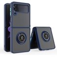 thumbnail image 1 of is Specially Designed for Samsung Galaxy Z Flip3(5G) Anti-Fall,Anti-Fingerprint, Built-in 360° Rotating Ring Bracket Solid and Durable Magnetic car Phone case, Suitable for 6.7inches Male-Blue, 1 of 12