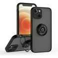 thumbnail image 1 of is Specially Designed for iPhone 13 Anti-Scratches,Anti-Fingerprint, Built-in 360° Rotating Ring Bracket Solid and Durable Magnetic car Phone case, Suitable for iPhone 13 6.1inches Male-Black, 1 of 11
