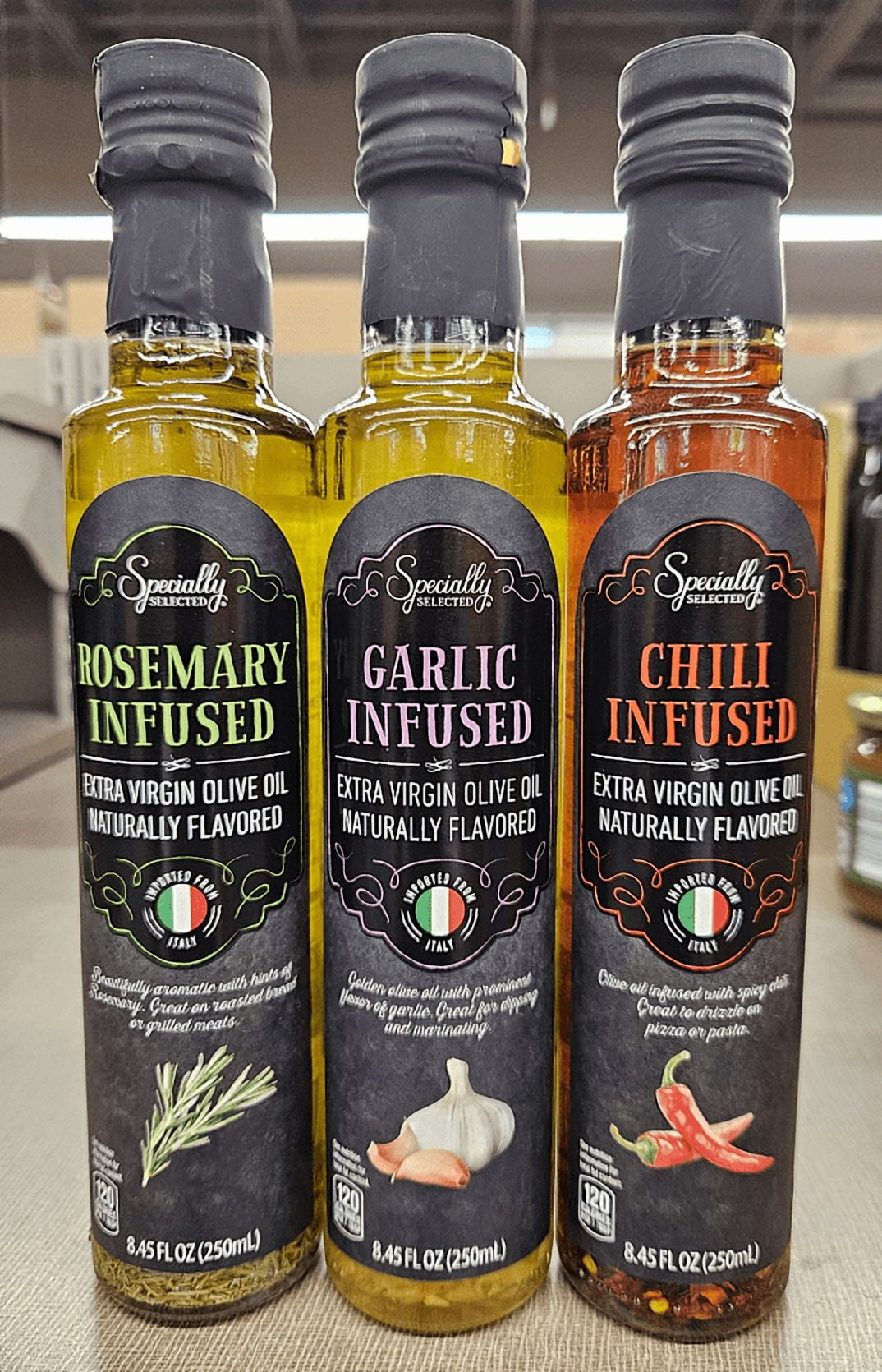 Specially Selected Extra Virgin Infused Olive Oil Rosemary, Garlic