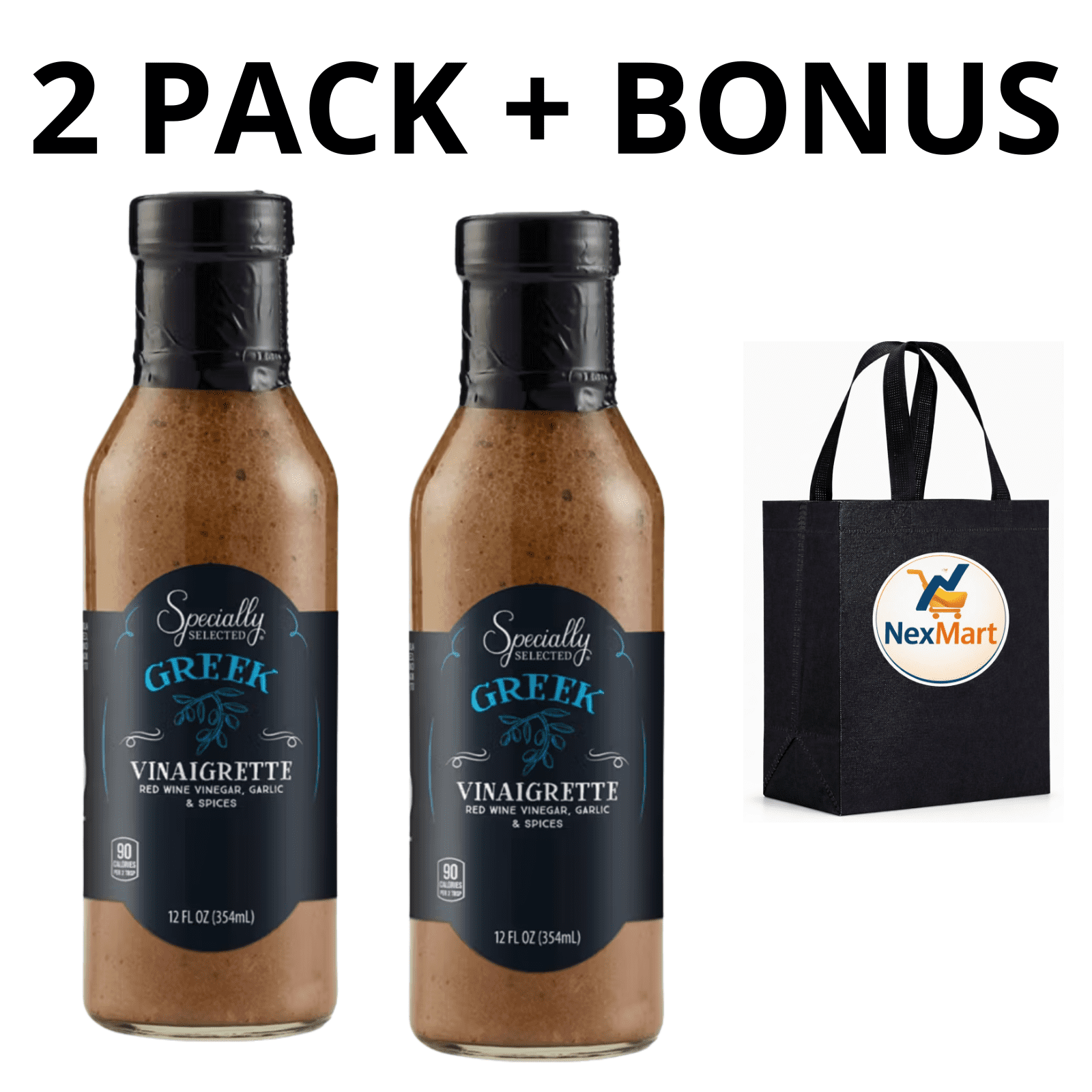 Specially Selected Greek Vinaigrette Dressing,12 oz,Pack 2 - Walmart.com