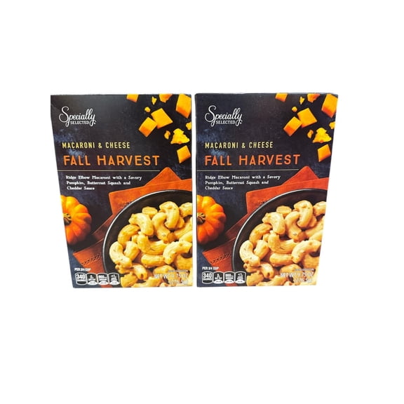 Specially Selected Macaroni and Cheese Fall Harvest Pumpkin Butternut Squash Cheddar Sauce 9.75 Oz