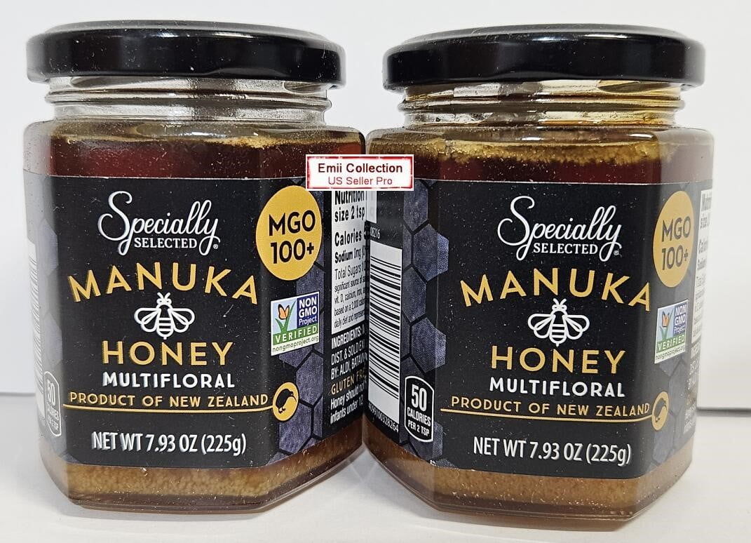Specially Selected Manuka Honey Multifloral MGO 100+ 7.93oz 225g (2 Bottles)