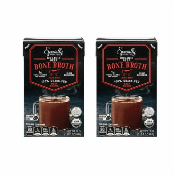 Specially Selected Organic Beef Bone Broth 2 Pack 17 oz