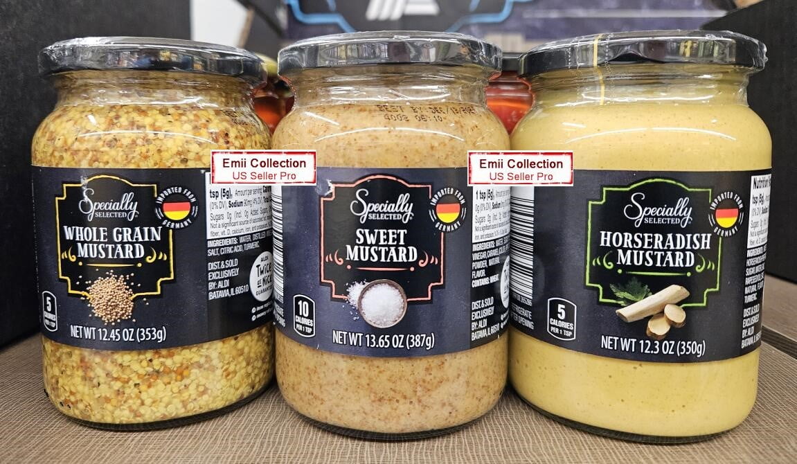 Specially Selected Premium Mustard Assorted Varieties Whole Grain