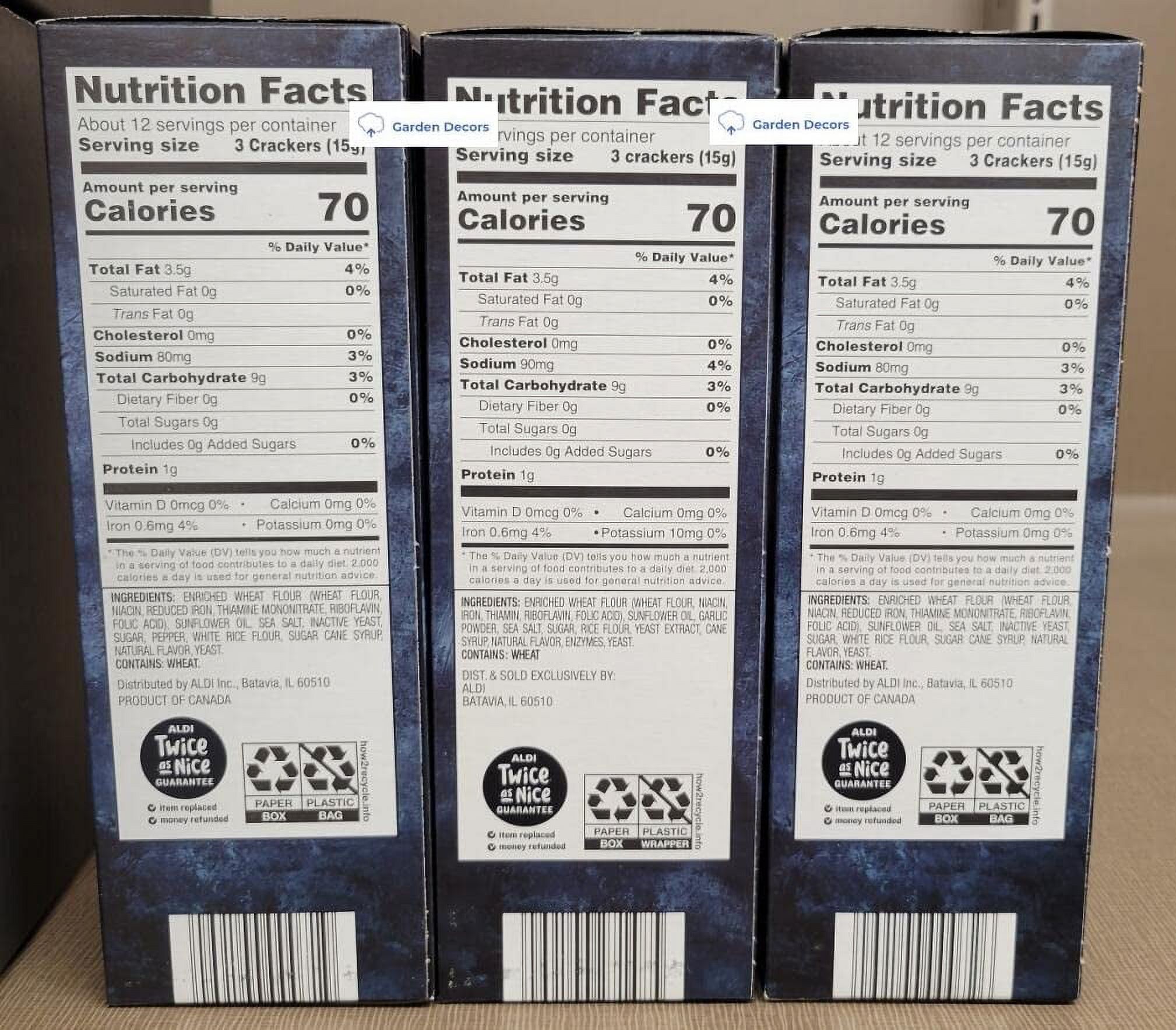 Specially Selected Scalloped Crackers Sea Salt & Pepper, Garlic, Sea