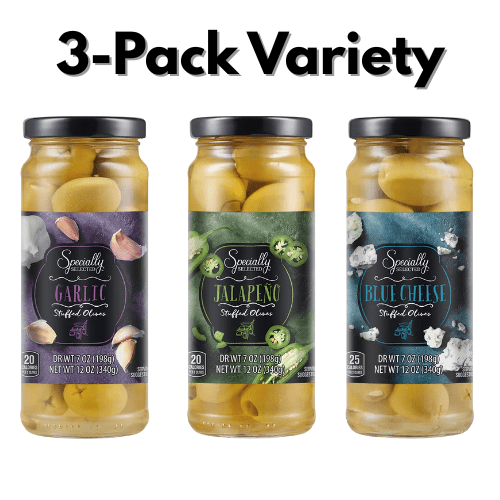 Specially Selected Stuffed Olives Variety 3-Pack 7 oz - Walmart
