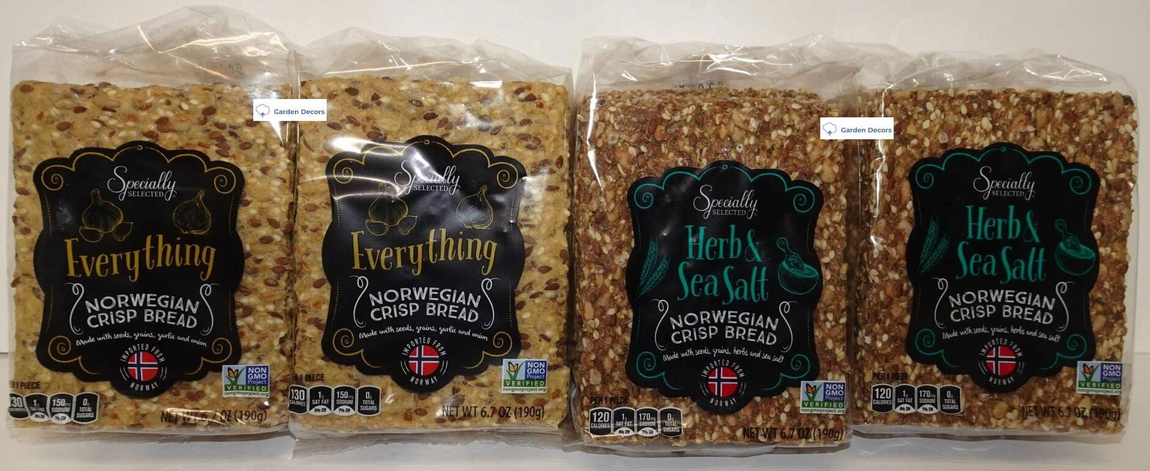 Specially Selected TI12 Everything and Herb & Sea Salt Norwegian Crisp