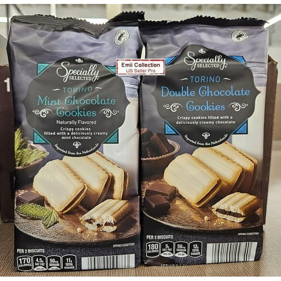 Specially Selected Torino Mint & Double Chocolate Cookies (2 Bags)