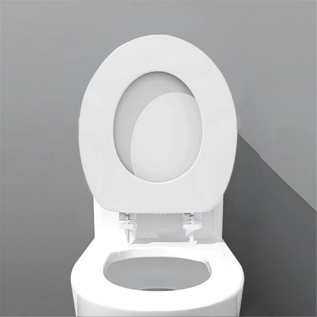 Specialoffer！Soft Toilet Seat Oval Toilet Seat Soft Elongated Vinyl