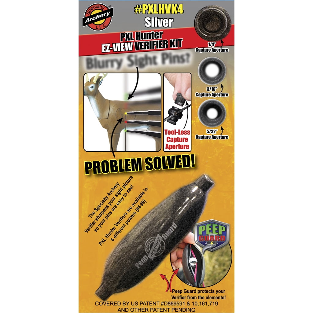 October Mountain In-Line Peep Sight – 1/4 Inch With Tubing & Aligner Clip (25-Pack)