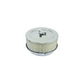 thumbnail image 1 of Specialty Chrome  6 x 2 in. Air Cleaner Kit 5.12 Raised Base Steel - Chrome - 6 x 2 in., 1 of 1