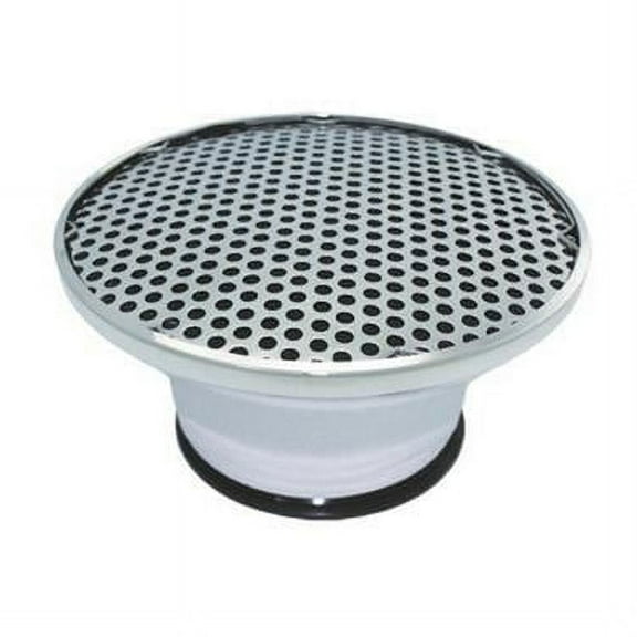 Specialty Chrome 8.87 in. Dia. Velocity Stack 4.5 in. Tall 5.12 in. Carb Flange Filtered - Aluminum