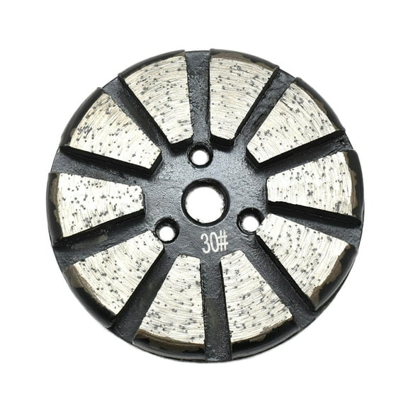 Specialty Diamond PP330 3 Inch Metal Bond Diamond Concrete Floor Grinding Disc with 10 Diamond Segments - 30 Grit