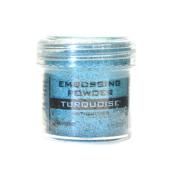 Specialty Embossing Powders turquoise, 1 oz., jar (pack of 3)