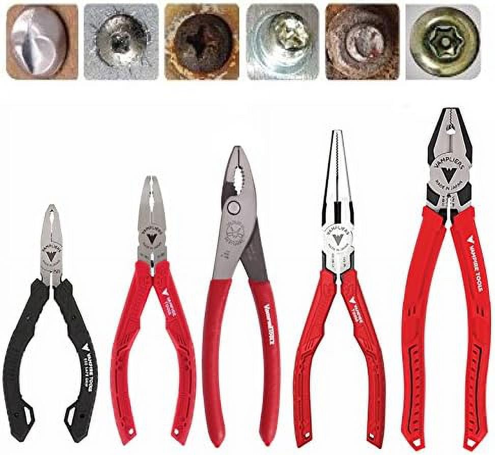 Specialty Extraction Pliers Set. Includes 5" ESD Safe, 6.25", 7" Slip