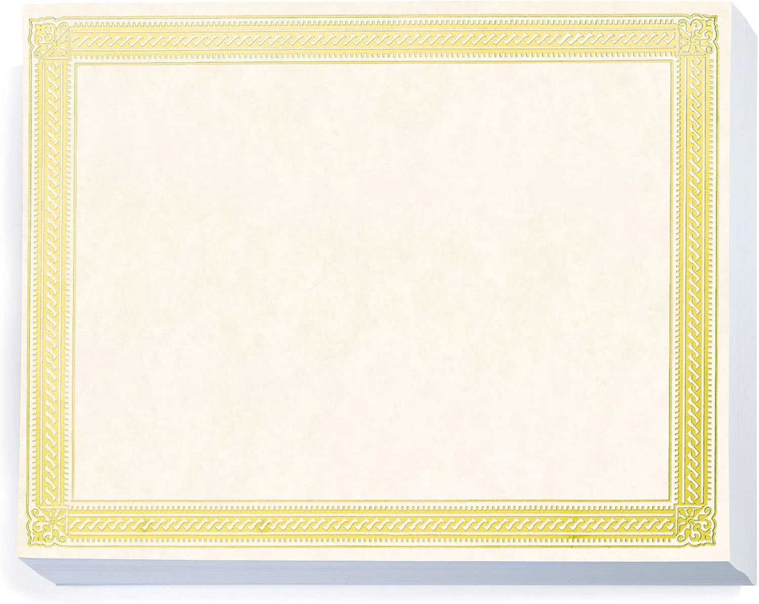 Specialty Gold Certificates, 8 1/2 Inch X 11 Inch, 38Lb White Parchment