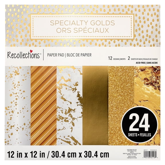 Specialty Golds Paper Pad by Recollections