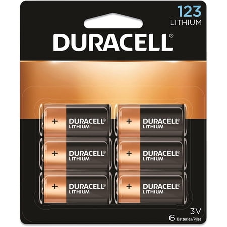 Specialty High-Power Lithium Batteries, 123, 3 V, 6/Pack