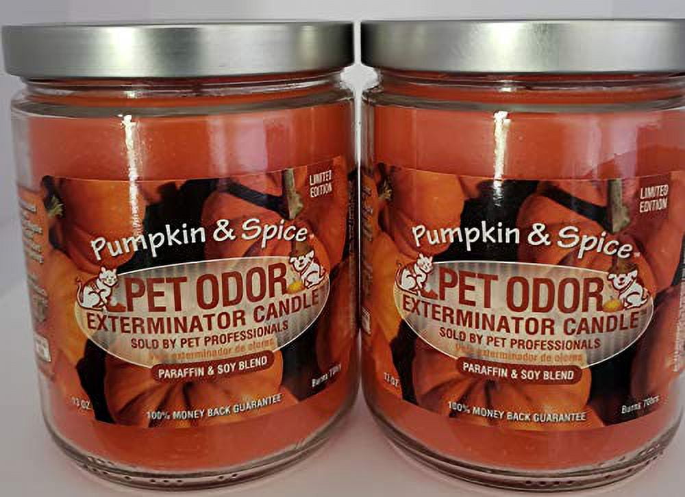 Specialty Pet Products Pet Odor Exterminator Candle, Pumpkin Spice Pack of 2