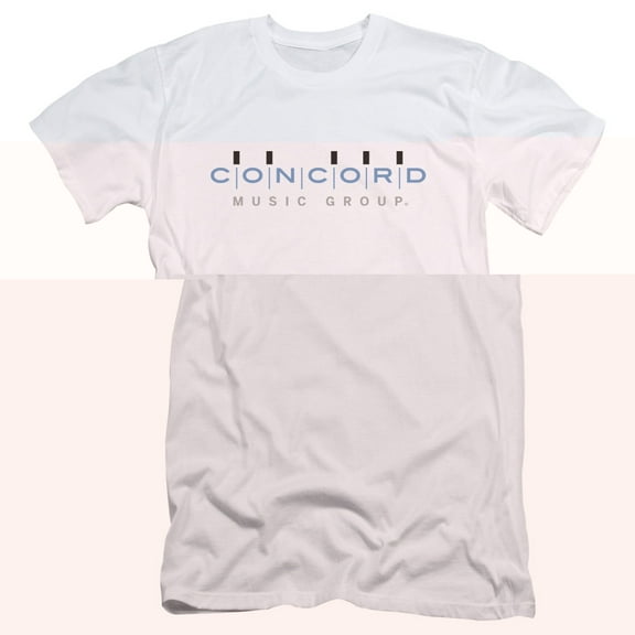 Specialty Records Men's Concord Logo Slim Fit T-shirt White