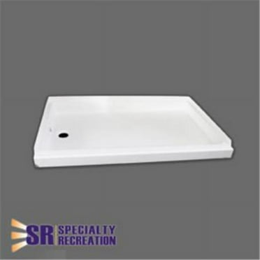 Specialty Recreation SP2440WL 24 x 40 in. Left Hand Shower Pan, White