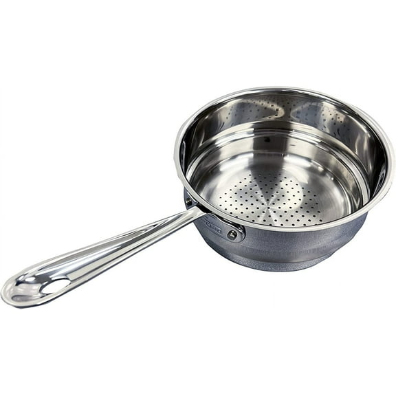 Specialty Stainless Steel Universal Steamer for Cooking 8 Inch Food Steamer, Steamer Basket Silver