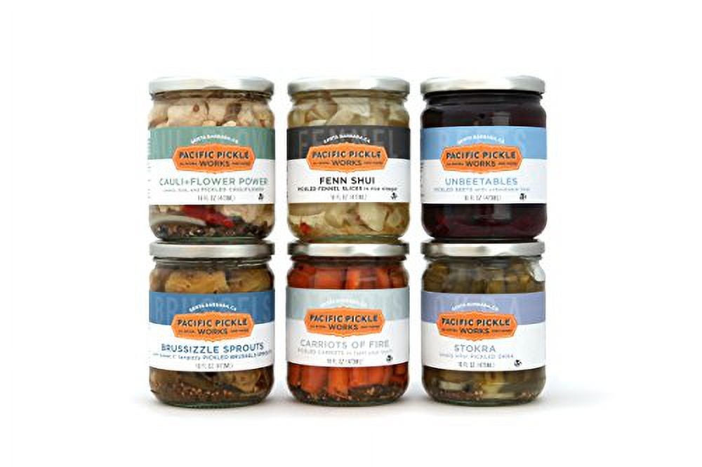 Specialty Variety Pickles Gift Pack (6pack) variety of pickled Brussels sprouts, pickled