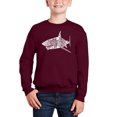 thumbnail image 1 of Species Of Shark - Boy's Word Art Crewneck Sweatshirt, 1 of 3