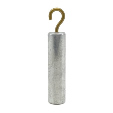 Specific Gravity Cylinder with Hook, Aluminum - 2" x 0.5" - For Density Investigation, Specific Gravity & Specific Heat Experiments - Eisco Labs