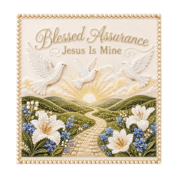 Specific Religious-Themed Artwork- DIY Diamond Painting Craft Set for Adults with Canvas, Resin Pearls & Tools, Relaxing 5D Full Drill Wall Decor, Beginner-Friendly Home Project (C)