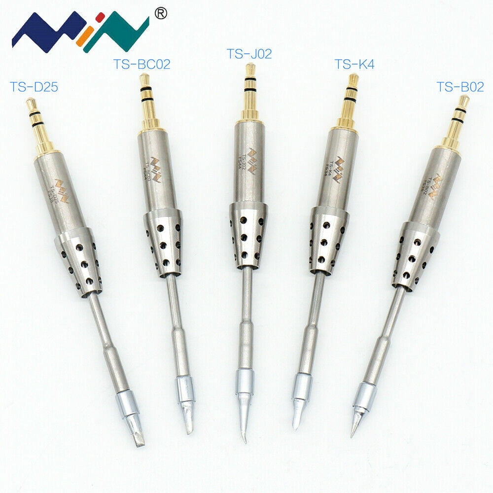 Specific Replacement Iron D25 BC02 Tips 5 Types For Digital Soldering Iron TS80