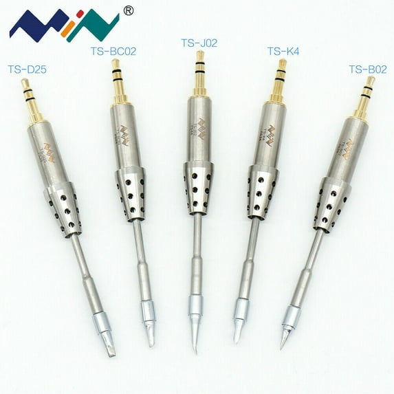 Specific Replacement Iron D25 BC02 Tips 5 Types For Digital Soldering Iron TS80