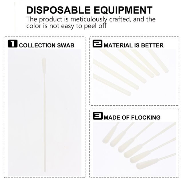 Specimen Collection Swabs 100pcs Specimen Collection Flocking Swabs