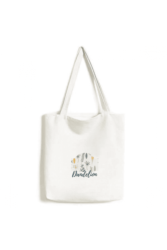 Specimen Flower Paint Tote Canvas Bag Shopping Satchel Casual Handbag