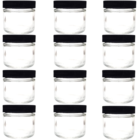 Specimen Jar, Flint Glass, 8oz capacity with 70/400 neck and foam lined cap. Pack 12.