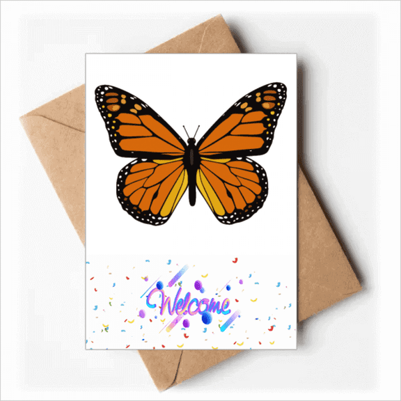 Specimen in Orange Welcome Back Greeting Cards Envelopes Blank