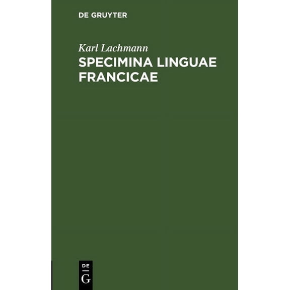 Specimina Linguae Francicae: In Usum Auditorum, (Hardcover)