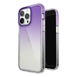 Speck Clear iPhone 14 Pro Max Case - Drop Protection, Scratch Resistant Dual Layer Slim Phone Case for 6.7" iPhones - Anti-Yellowing & Anti-Fade Case - Ombre Amethyst Purple Fade/Clear GemShell