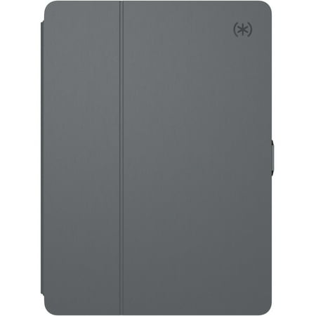 Speck Balance Folio - Flip cover for tablet - polyurethane leather - charcoal gray, stormy gray - 10.5"
