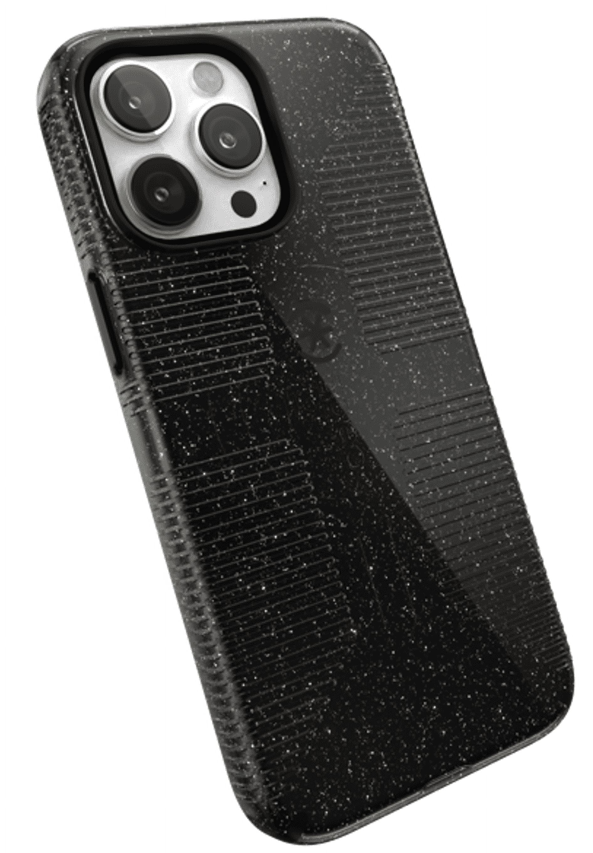 Speck CandyShell Slim Cell Phone Case for Apple iPhone 13/14/15,16e, Black Glitter