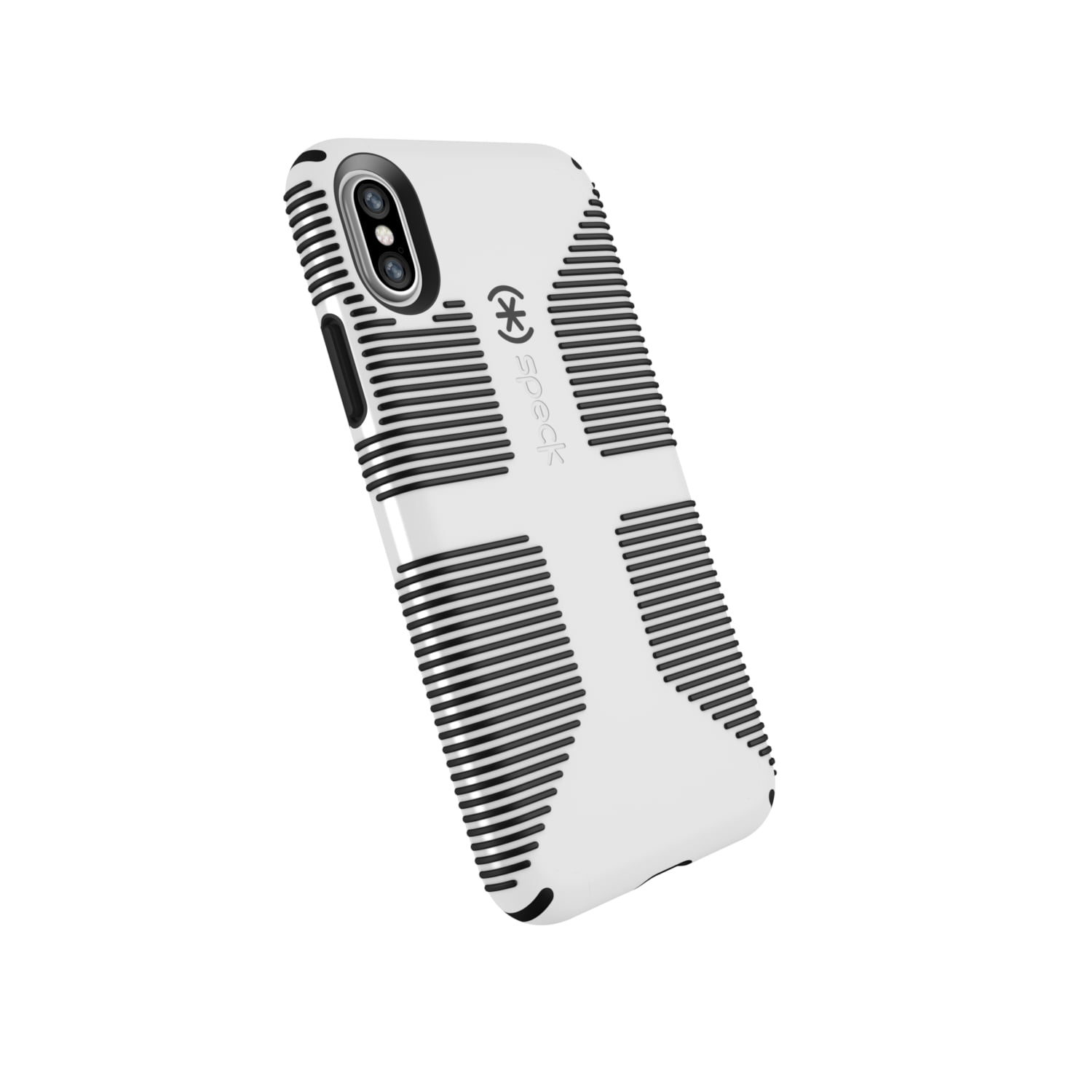Speck Candyshell Grip Case for iPhone XS/iPhone X, White/Black