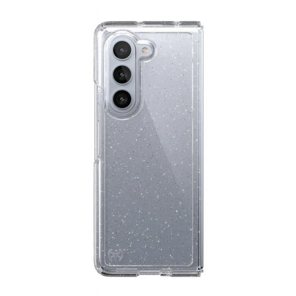 Speck Galaxy Fold 5 Presidio Perfect Clear Fold with Glitter Phone Case in Clear with Glitter