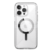 Speck Gemshell Grip Shock-Resistant Slim Cell Phone Case for Apple iPhone 15 Pro Max, Clear