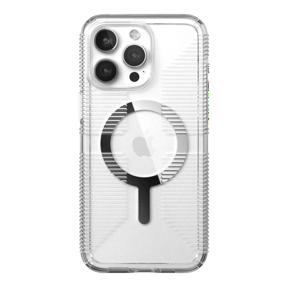 Speck Gemshell Grip Shock-Resistant Slim Cell Phone Case for Apple iPhone 15 Pro Max, Clear