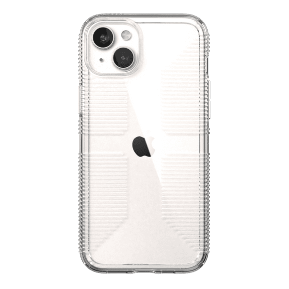 Speck Gemshell Grip Slim Cell Phone Case for Apple iPhone 15 Plus iPhone 14 Plus, Clear