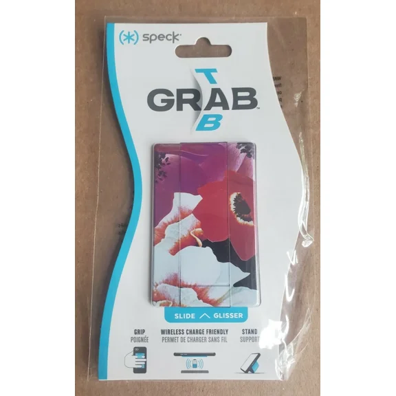 Speck - Grabtab Phone Holder - Floralcluster Black 126243-8232